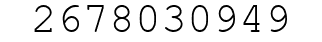 Number 2678030949.