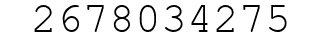 Number 2678034275.