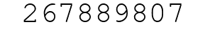 Number 267889807.