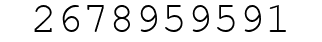 Number 2678959591.