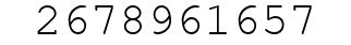 Number 2678961657.