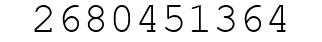 Number 2680451364.