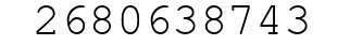 Number 2680638743.