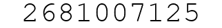 Number 2681007125.