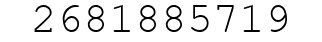 Number 2681885719.