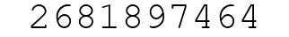 Number 2681897464.
