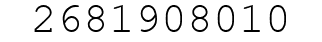 Number 2681908010.
