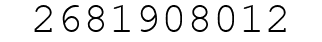 Number 2681908012.