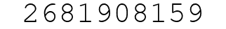 Number 2681908159.