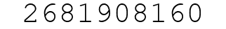Number 2681908160.