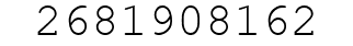 Number 2681908162.