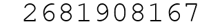 Number 2681908167.