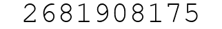 Number 2681908175.