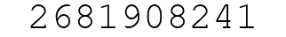Number 2681908241.