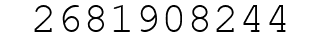 Number 2681908244.