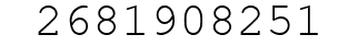 Number 2681908251.