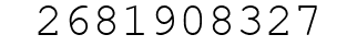 Number 2681908327.