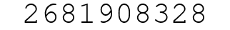 Number 2681908328.