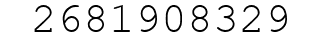 Number 2681908329.