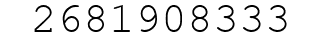 Number 2681908333.