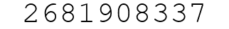 Number 2681908337.