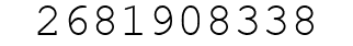 Number 2681908338.