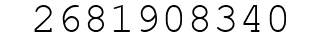 Number 2681908340.