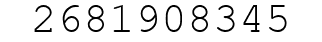 Number 2681908345.
