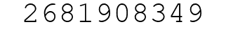 Number 2681908349.