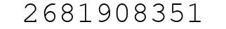 Number 2681908351.