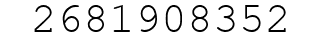 Number 2681908352.