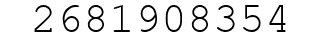 Number 2681908354.