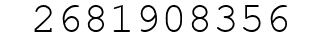 Number 2681908356.