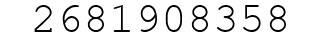 Number 2681908358.