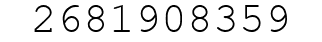Number 2681908359.