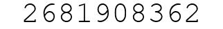 Number 2681908362.