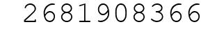 Number 2681908366.