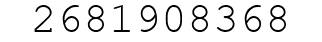 Number 2681908368.