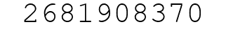 Number 2681908370.