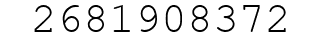 Number 2681908372.