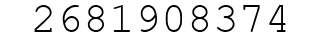 Number 2681908374.