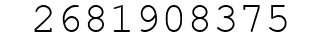Number 2681908375.
