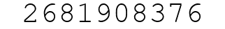 Number 2681908376.