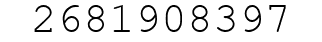 Number 2681908397.