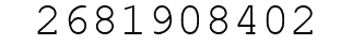 Number 2681908402.
