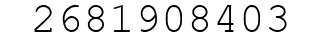Number 2681908403.