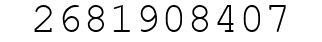 Number 2681908407.