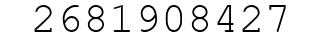 Number 2681908427.