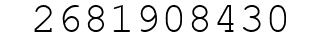 Number 2681908430.