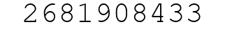 Number 2681908433.
